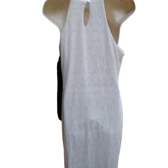 Estam size Medium ivory lace lined  thru thigh dress with stretch - Picture 4 of 10